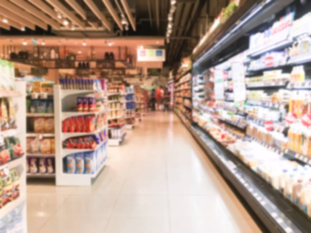 A supermarket interior in China